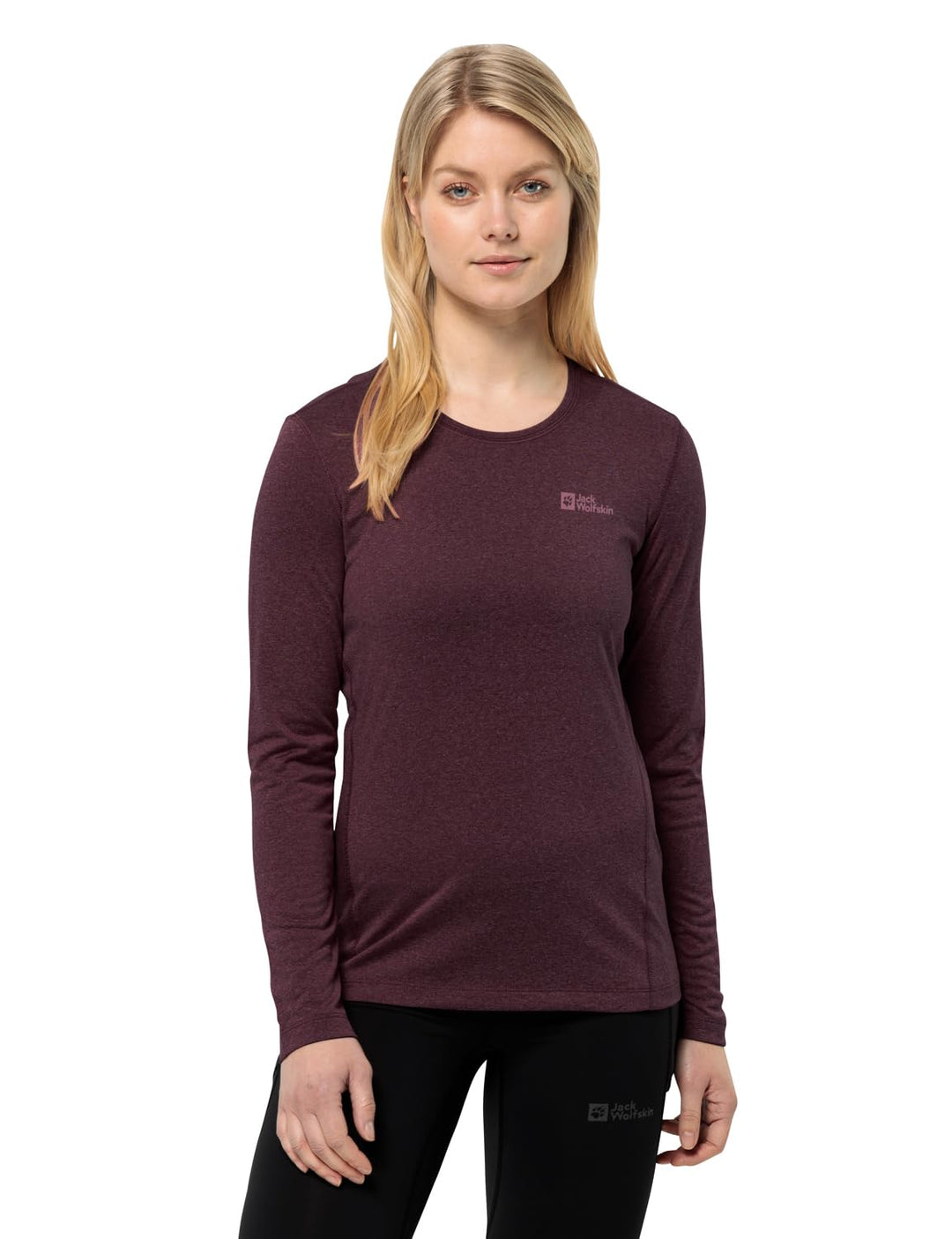 Jack Wolfskin Damen Sky Thermal L/S W Wander-Shirt S Amaranth, S Amaranth