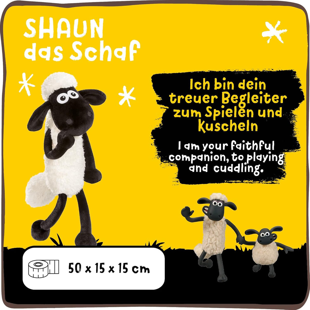 NICI Kuscheltier Shaun das Schaf 50 cm – Schaf Plüschtier für Mädchen, Jungen & Babys – Flauschiges