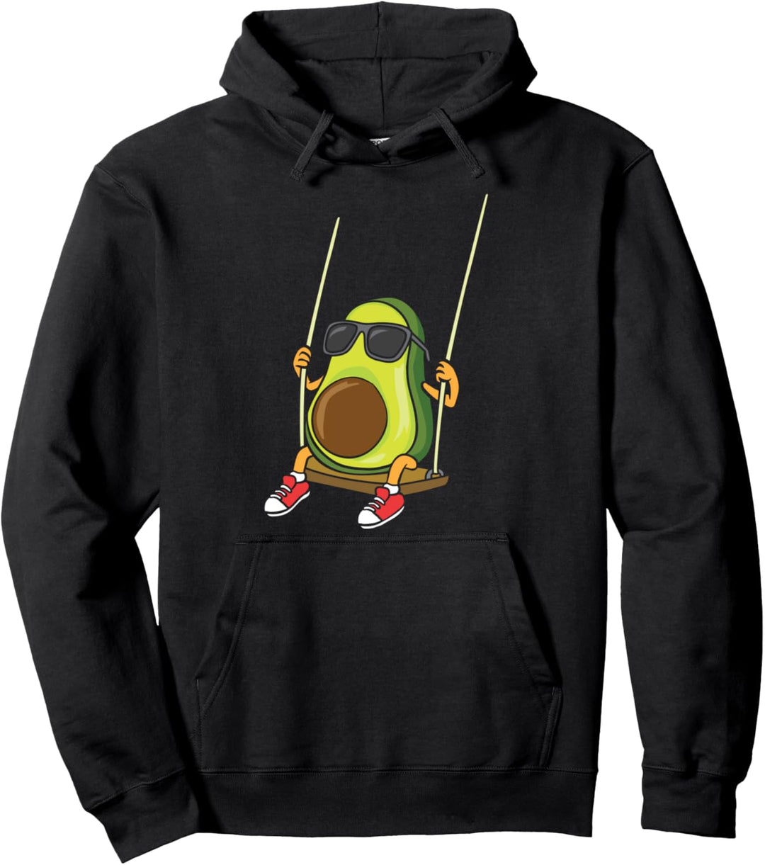 Coole Avocado auf einer Schaukel - Funny Pullover Hoodie