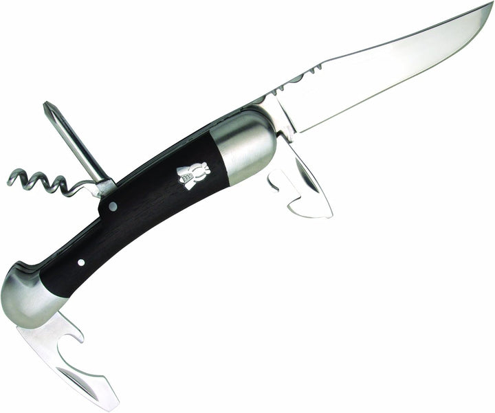 Laguiole Schweizer Taschenmesser baladéo Multifunktion schwarzer Staminaholzgriff DUB093 schwarz
