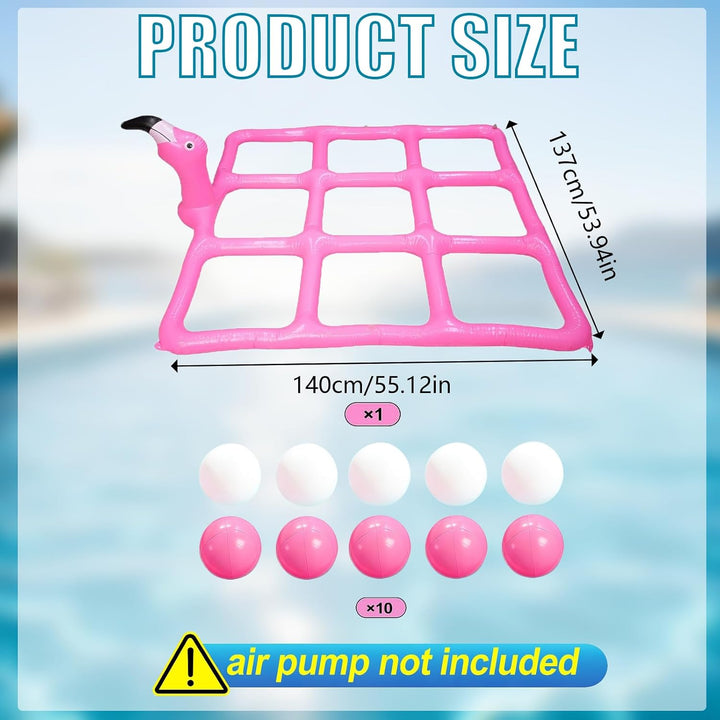 Aufblasbares Tic Tac Toe Pool Spielzeug, Schwimmendes Wasserspiel für Pool &amp; Strand