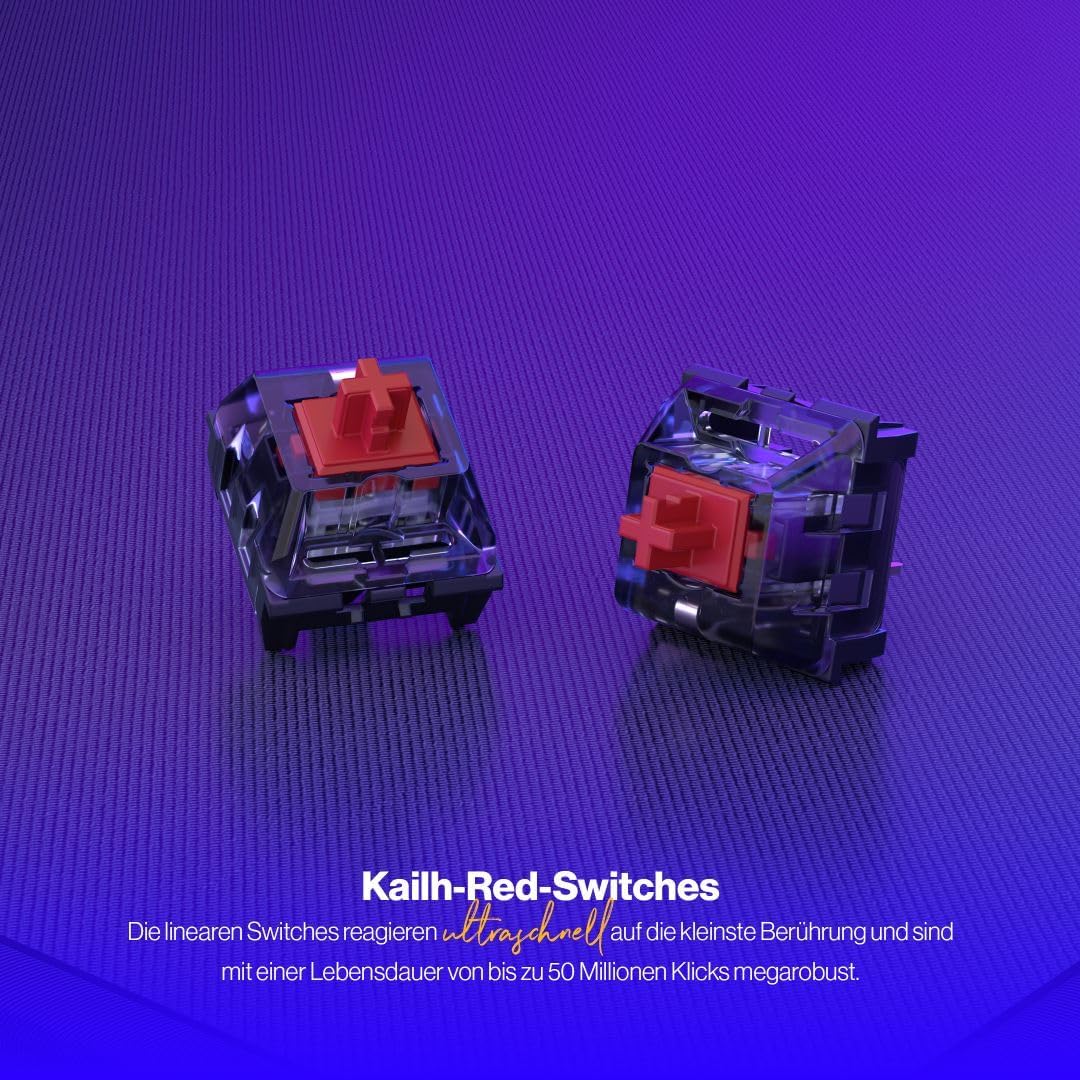 ENDORFY Thock DE Kailh Red Pudding, Programmierbare ARGB-Beleuchtung, mechanische Switches Kailh Red