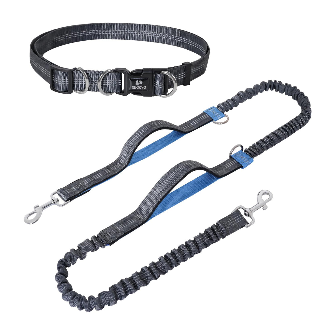 Snocyo Joggingleine Hunde, Jogging Hundeleine für Mittelgrosse und Grosse Hunde, Elastische und Refl