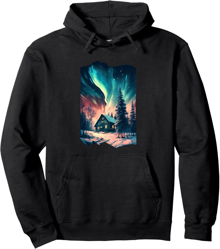 Nordpolarlichter Aurora Borealis Merry Dancers Pullover Hoodie