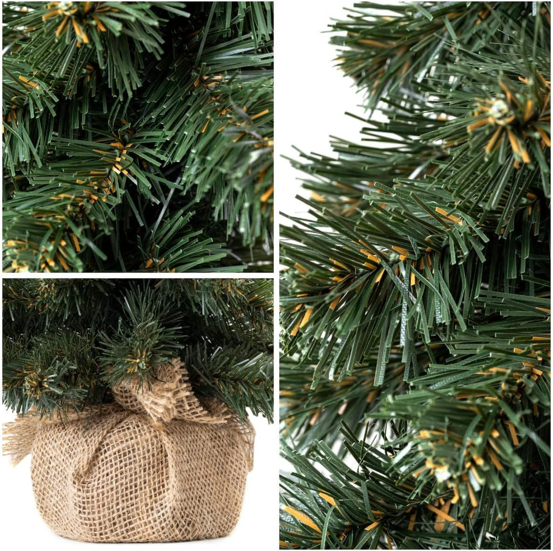 Creative Home Kleiner Weihnachtsbaum Tannenbaum Künstlich 30 cm | Künstlicher Weihnachtsbaum Deko Ju