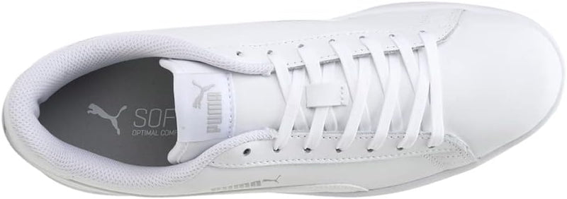 PUMA Unisex Smash V2 L Sneaker 47 EU Puma White Puma White, 47 EU Puma White Puma White