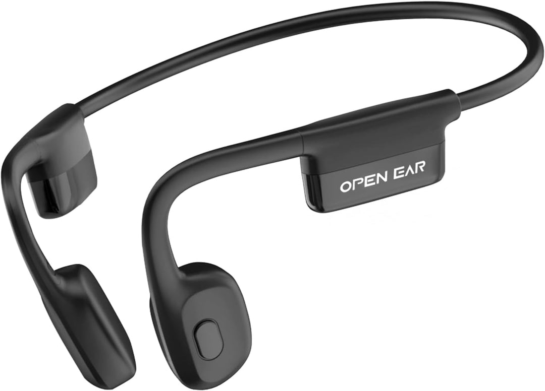Knochenschall Kopfhörer, Open Ear Kopfhörer Bluetooth 5.3 mit Dual-Mikrofon, 8Stunden Akkulaufzeit,