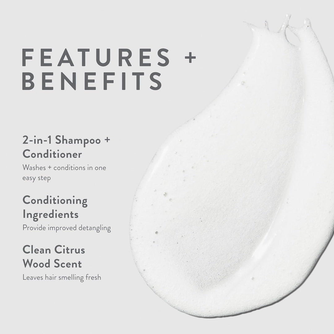 Paul Mitchell MITCH Double Hitter Shampoo & Conditioner - 2-in-1 Deep Cleansing Shampoo für Männer,