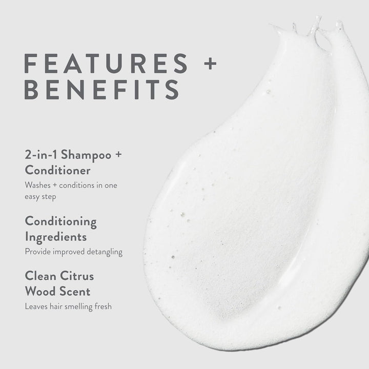 Paul Mitchell MITCH Double Hitter Shampoo & Conditioner - 2-in-1 Deep Cleansing Shampoo für Männer,