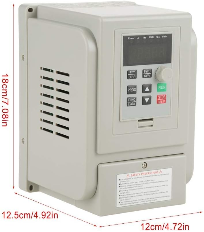 Wechselstrom 220V Variable Frequenzantrieb VFD-Wechselrichter 1.5KW Frequenzumrichter ，Einstellbare