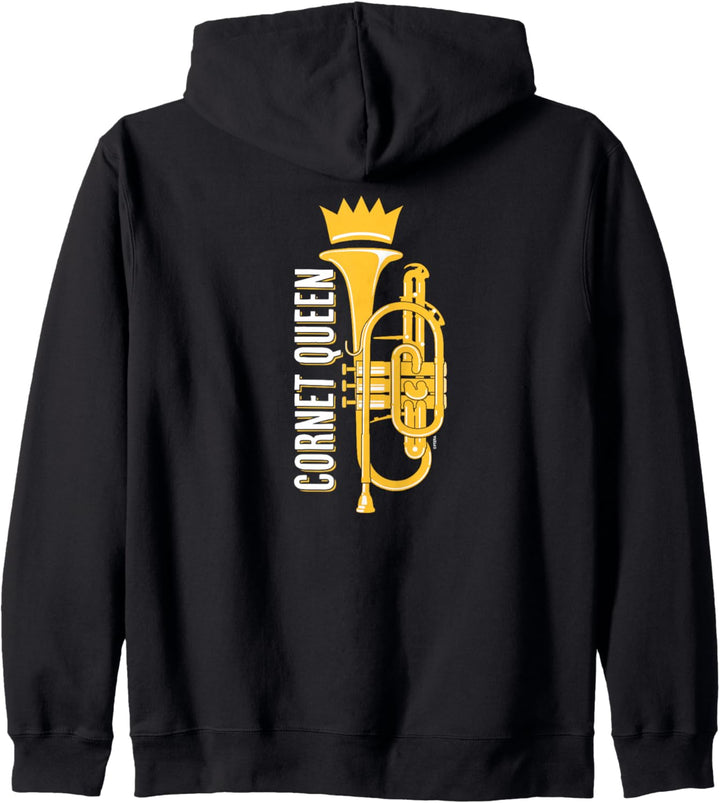 CORNET QUEEN ist Lustig Kornett Mädchen für Kornett Spieler Kapuzenjacke