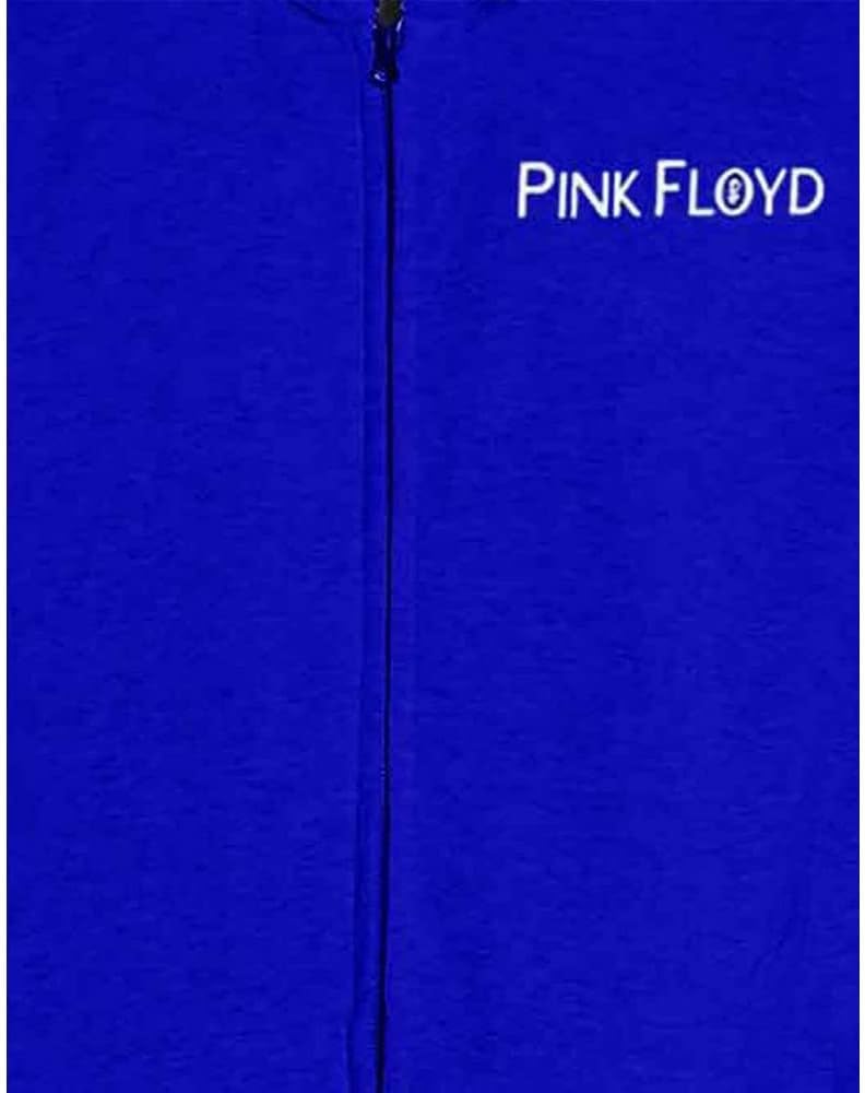 Pink Floyd Kapuzenpullover Metal Heads Close Up Logo Nue offiziell Herren Blau, S Blau