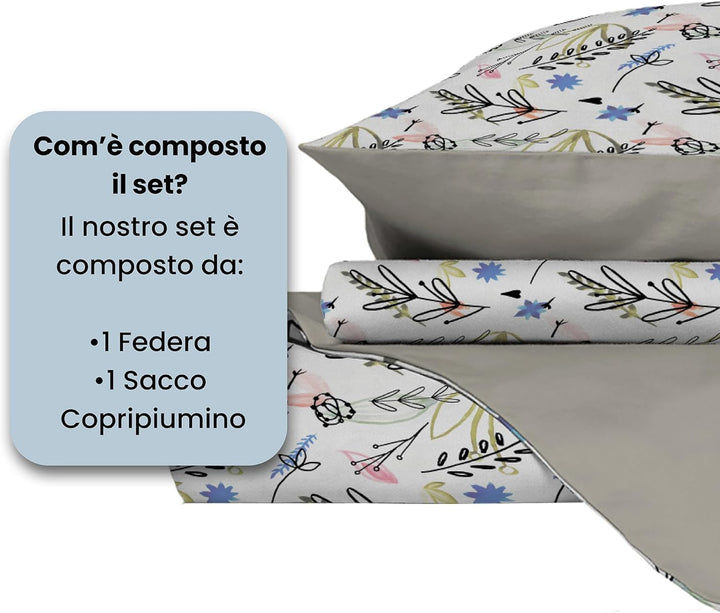 Italian Bed Linen Fantasy Bettbezug, Provenza, Kleine doppelte