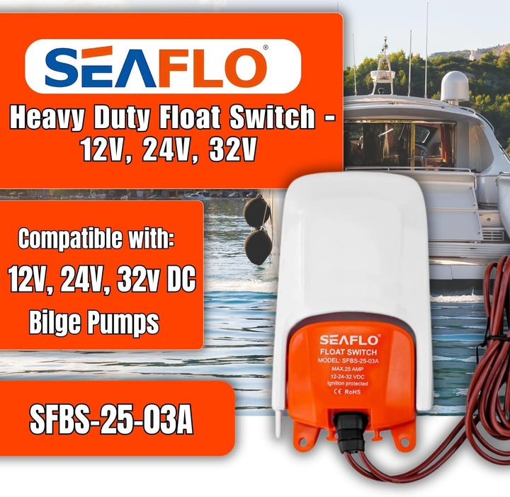 SEAFLO 03-Serie Bilgenpumpen-Schwimmerschalter für 12 V, 24 V, 32 V