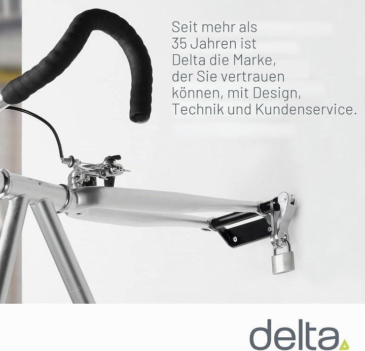 Delta Cycle & Home Unisex-Erwachsene Abschliessbare Fahrradkupplung Fahrradgabelhalterung, Schnellve