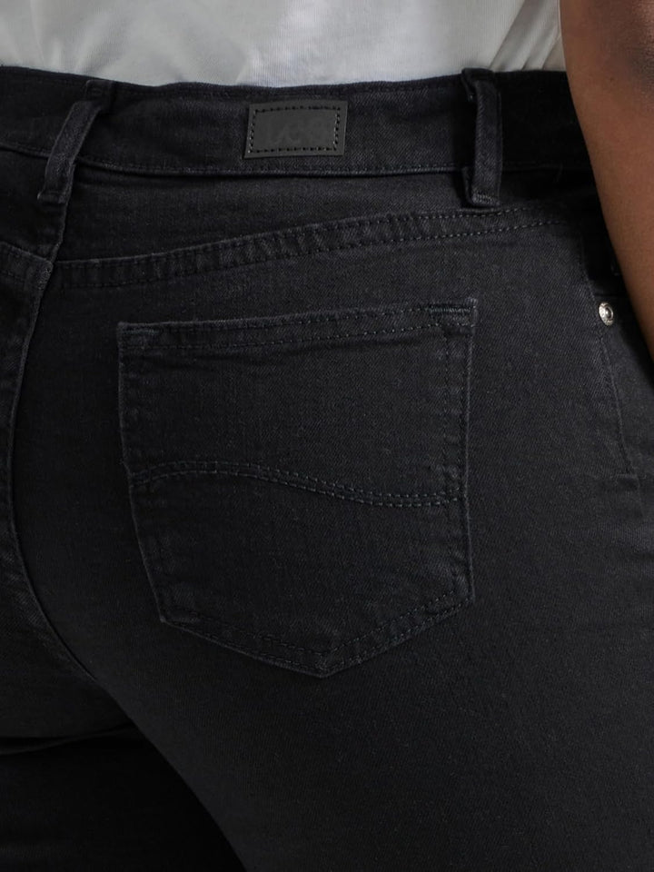 Lee Damen Relaxed Fit Straight Leg Geradem Bein Jeans Grösse: 2 Schwarz Onyx, Größe: 2 Sch