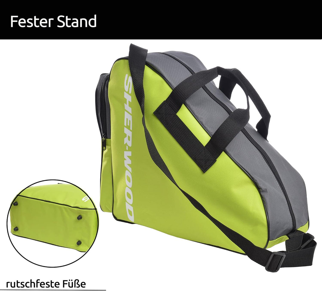 Sherwood Schlittschuhtasche, Inliner-Tasche für Erwachsene und Kinder, Eishockey-Bag, ideal für Roll