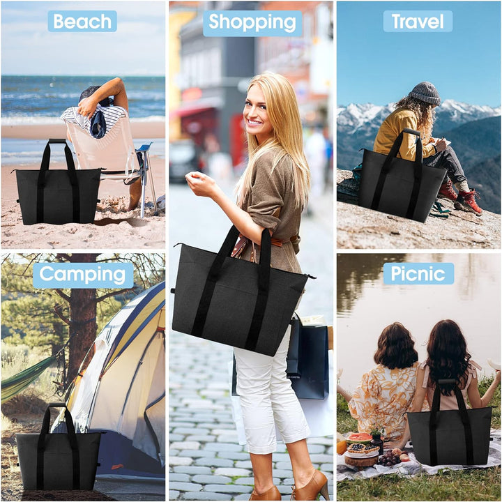 Nvseaty Kühltasche Faltbar 20L - Hält Ihre Lebensmittel Frisch und Kühl - Perfekt für Camping und Pi