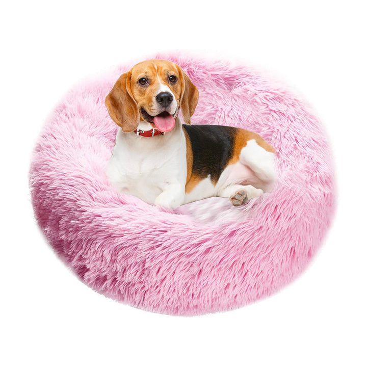 PETCUTE Hundebett Katzenbett Flauschige Marshmallow Katzen Bett Waschbar Runde Katzenkörbchen Weiche