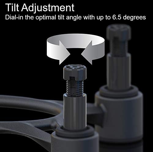 IsoAcoustics Aperta-Serie mit Lautsprecherstativen, schwingungsdämpfend, mit einstellbarer Neigung: