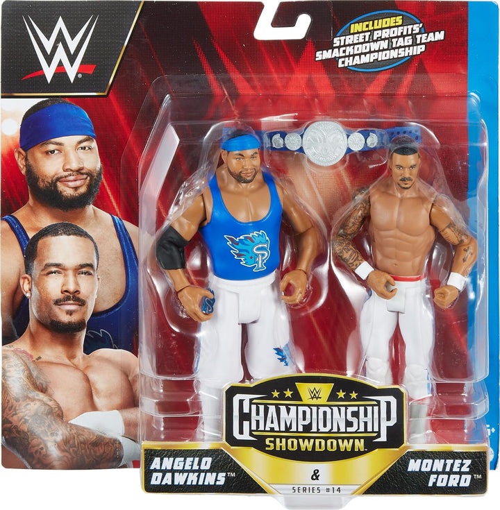Mattel WWE Actionfigur Battle Pack 2 Pack mit Mattel WWE Championship Title Championship Showdown Th