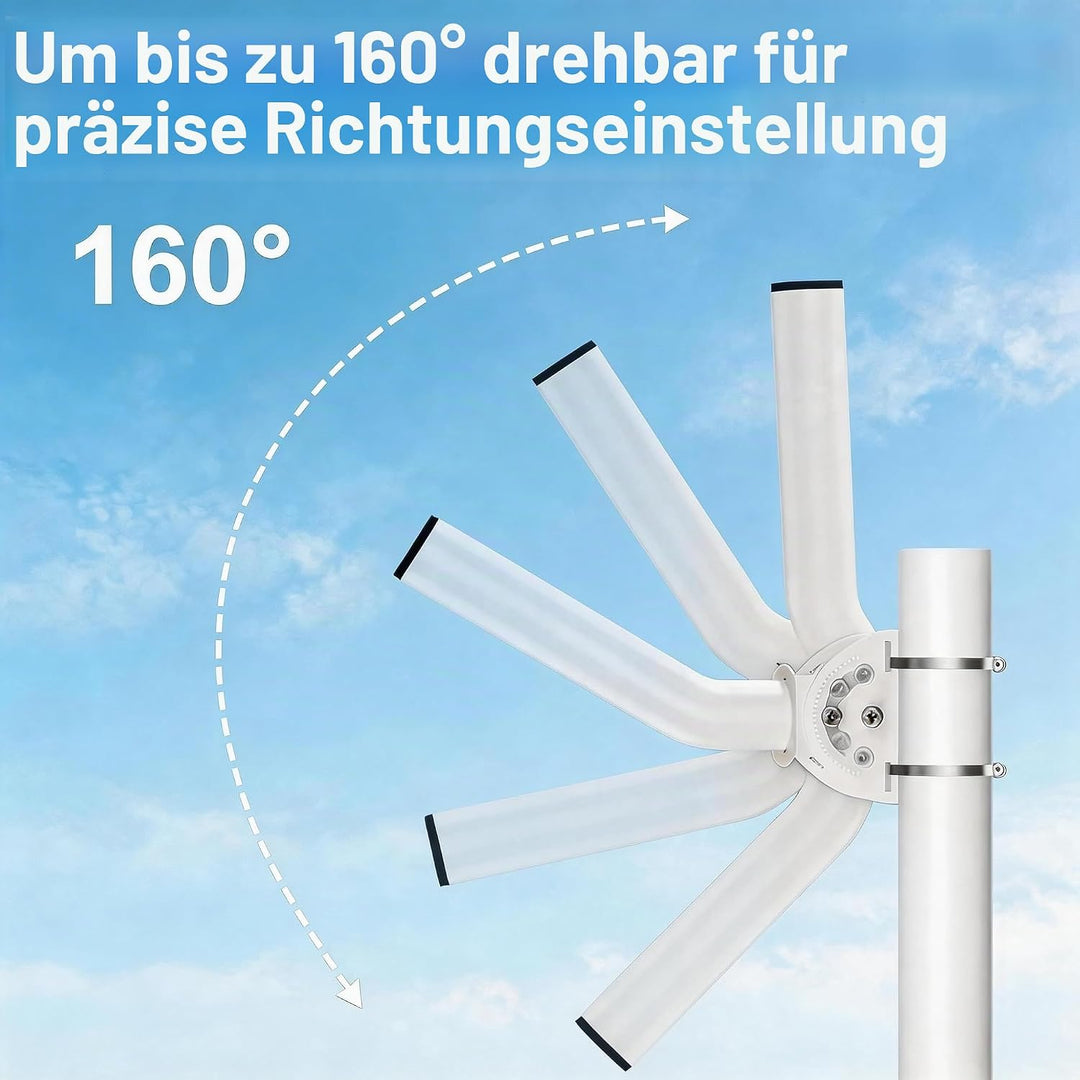 Universal verstellbare TV-Antennenhalterung, Wandmontage, 27.9 cm, wetterfest, J-Stange, kabellose S
