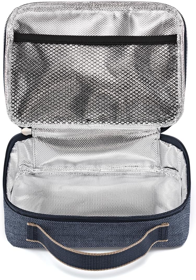 reisenthel thermocase Kleine Kühltasche für Kosmetik, Medikamente, Snacks, Couleur:Herringbone Dark