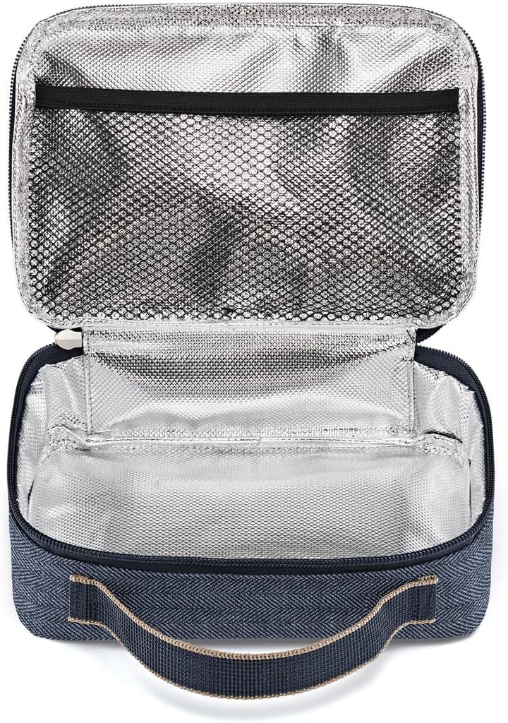 reisenthel thermocase Kleine Kühltasche für Kosmetik, Medikamente, Snacks, Couleur:Herringbone Dark
