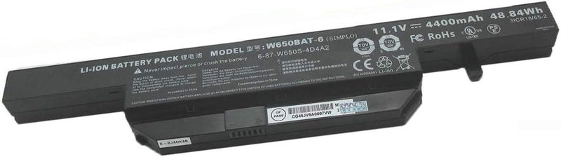 W650BAT-6 6-87-W650-4E42 6-87-W650S-4D4A3 Laptop Batterie Ersatz für Clevo W650 W650S W650SC W650SH