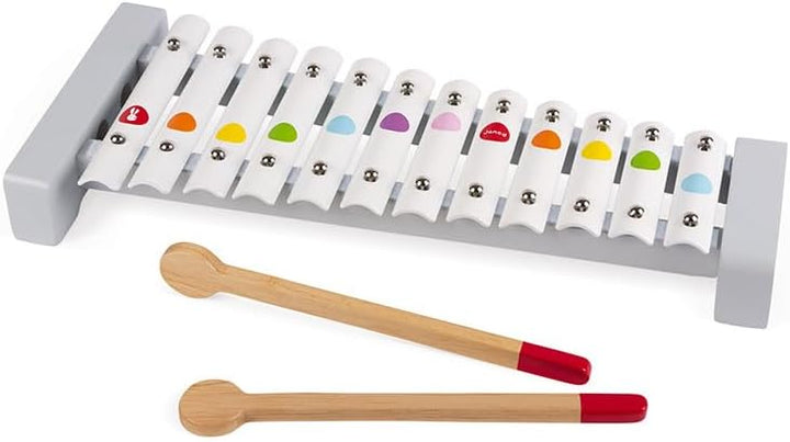 Janod - Confetti Holz-Musikset mit 4 Instrumenten, Musikinstrument für Kinder, Spielzeugnachbildung