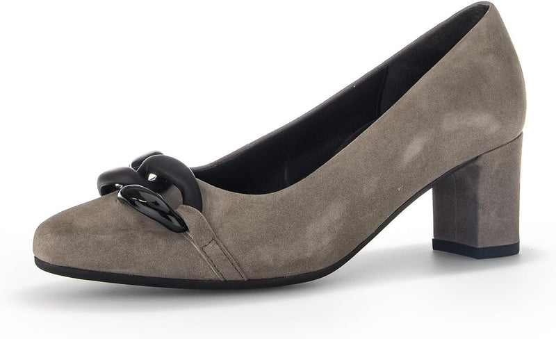 Gabor Damen Klassische Pumps, Frauen Absatzschuhe,Moderate Mehrweite (G) 37 EU Braun Fumo 33, 37 EU