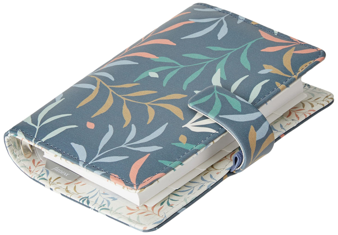 Filofax Botanical Pocket Organiser Blue, Blue