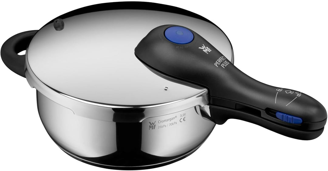 WMF Perfect Plus One Pot Schnellkochtopf Induktion 3l, Dampfkochtopf mit Flammschutz, grosses Kochsi