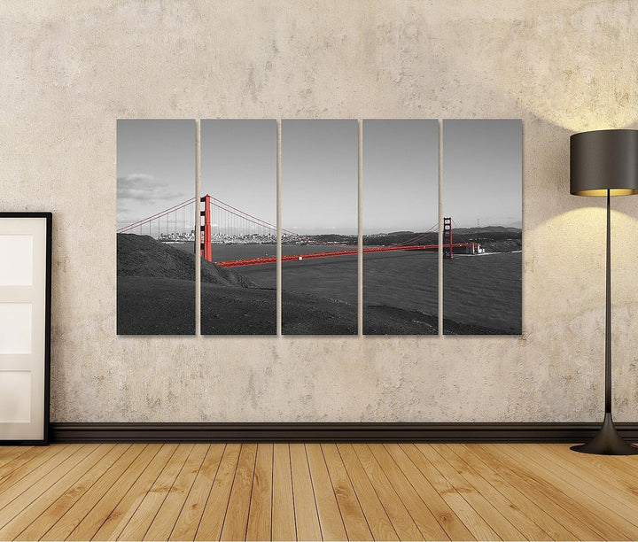 islandburner Bild auf Leinwand Golden Gate Bridge San Francisco Usa Bilder Wandbilder Poster Leinwan