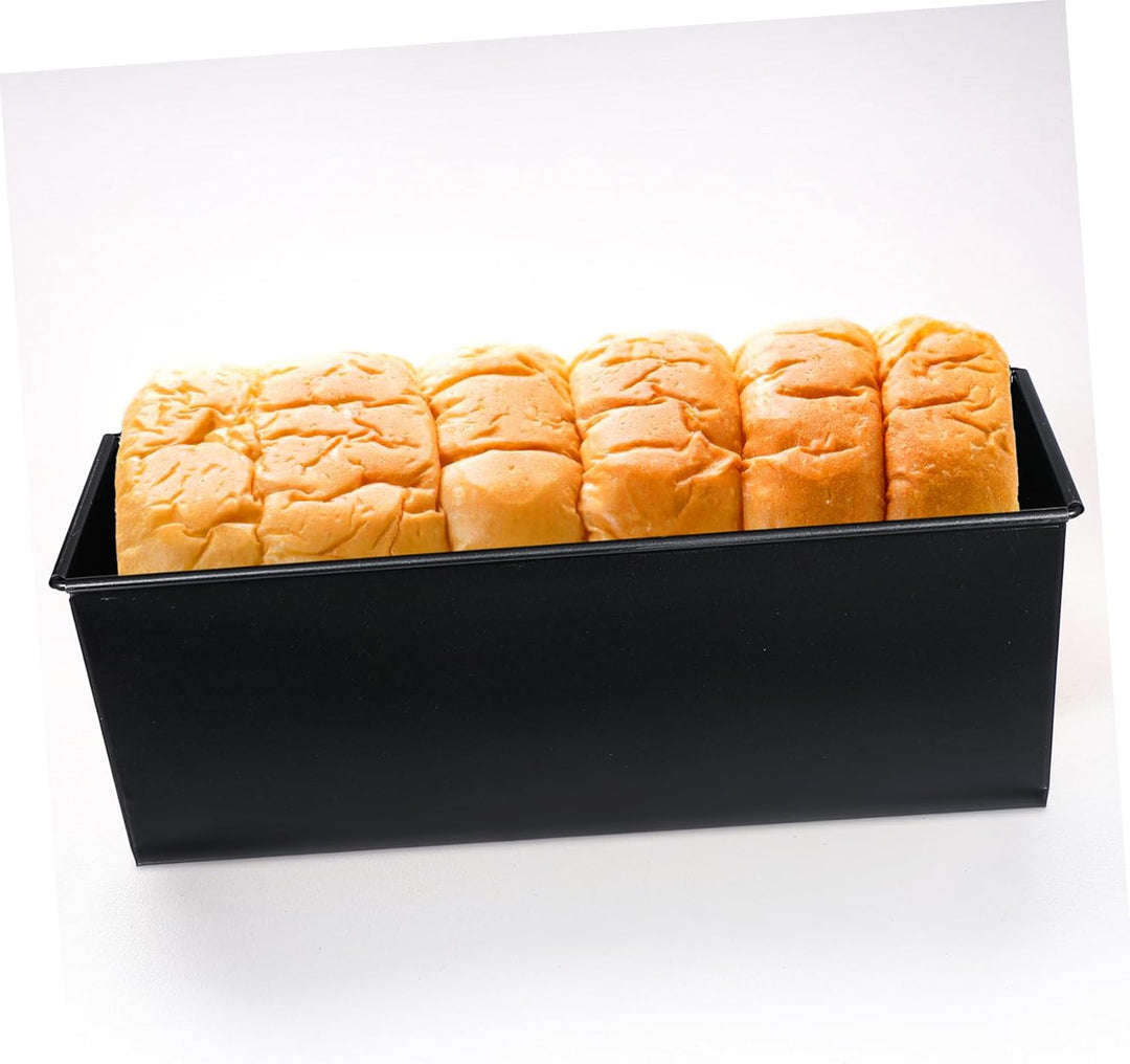 HEMOTON Toastbrot Backform Mit Deckel 13X4.8 Zoll Antihaft Laibpfanne Für Hausgemachtes Brot Und Toa