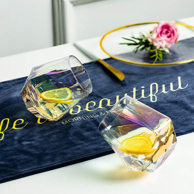 Diamond Whisky Glasses 6er-Set Gekipptes Scotchglas 300 Ml Whiskyglas Moderner Look Für Männer Fraue