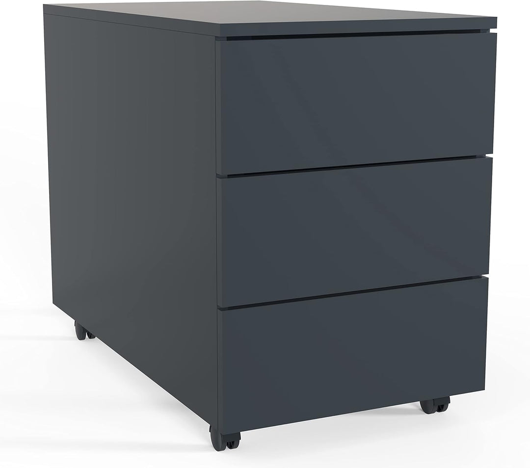 VCM Rollcontainer | Beistellcontainer mit Schubladen |Masse ca. H. 55 x B. 39 x T. 70 cm | Büroconta