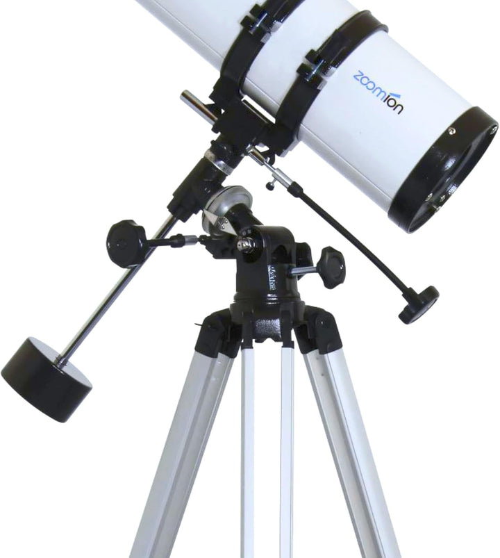 Zoomion Philae 114/500 EQ Spiegelteleskop - Astronomisches Teleskop Set mit Stativ, Montierung und O
