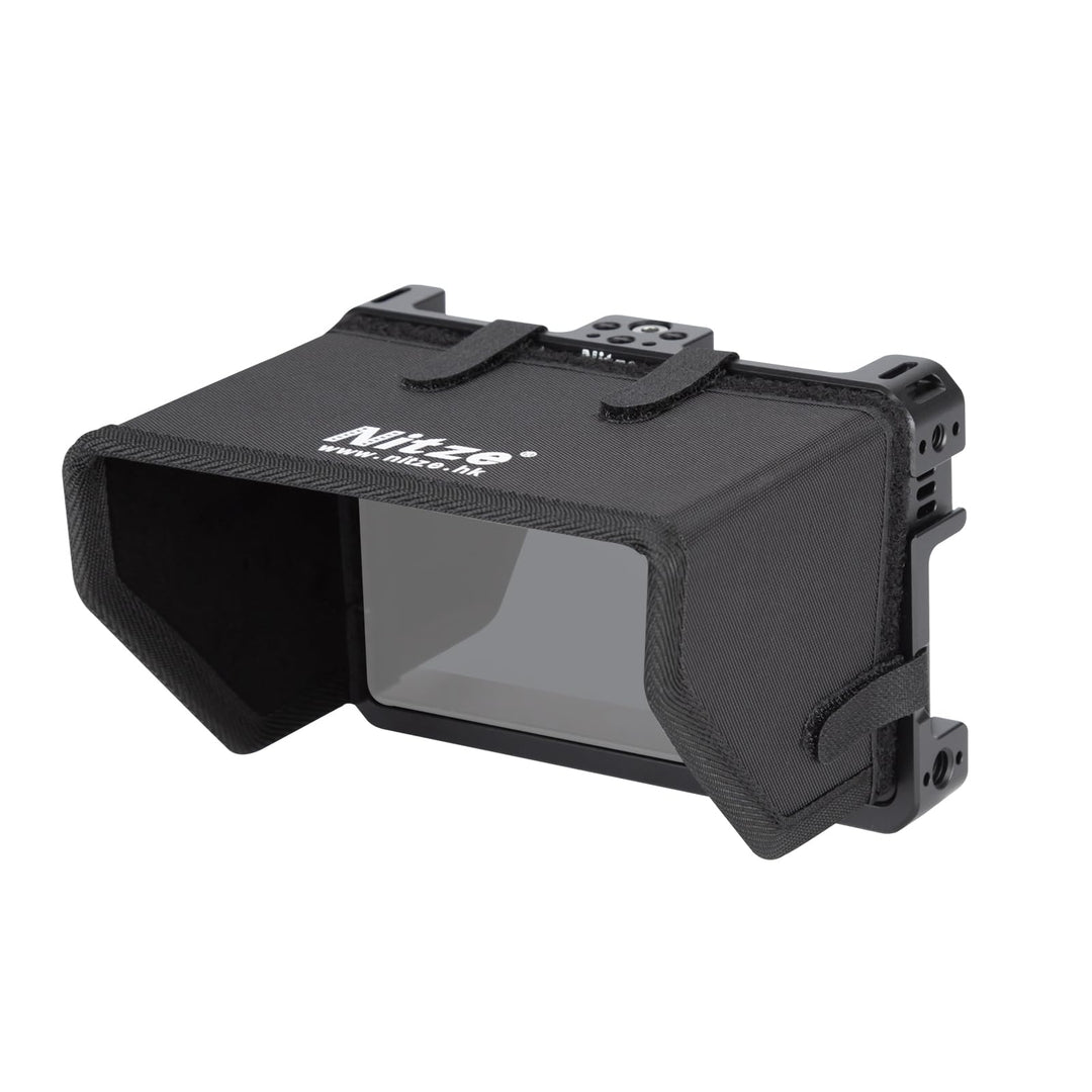 Nitze Monitor Cage with Sunhood for Portkeys BM5 III / BM5 III WR 5.5" - JTP2-BM5