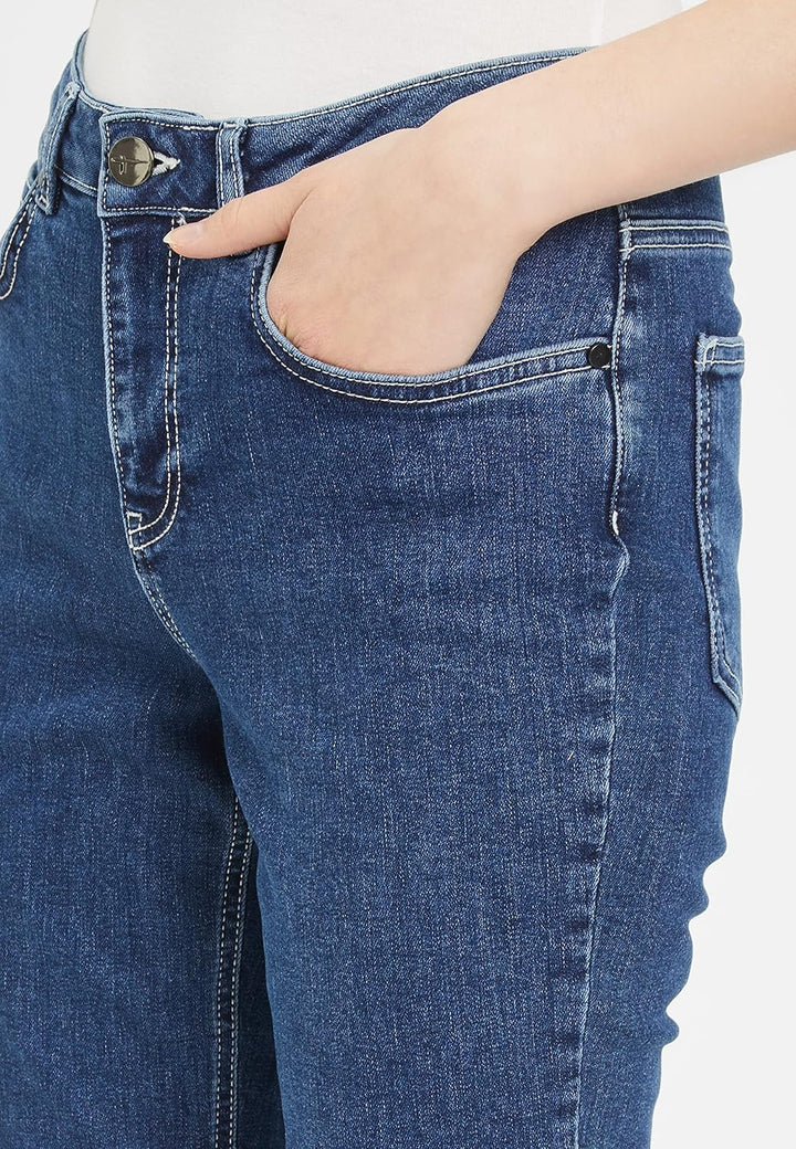 Tamaris Damen APALIT Skinny Jeans 34W / 32L Blau Jeans Clair, 34W / 32L Blau Jeans Clair