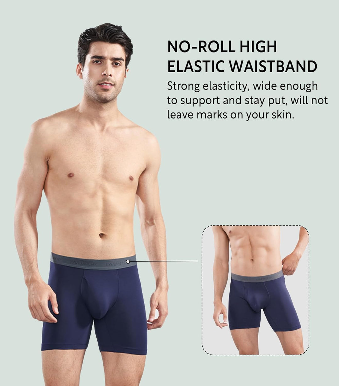 DAVID ARCHY 3/4er Pack Boxershorts, Weich, Hautfreundlich und Luftdurchlässig, Unterwäsche mit Beute