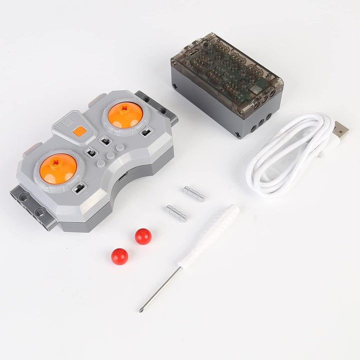 Mould King M0019 6.0 Powered Module, inklusive wiederaufladbarer Fernbedienung und Batteriebox, 6 Po