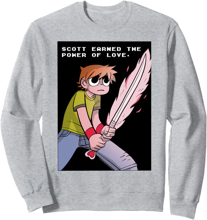 Scott Pilgrim Vs. The World Earned The Power Of Love Sweatshirt