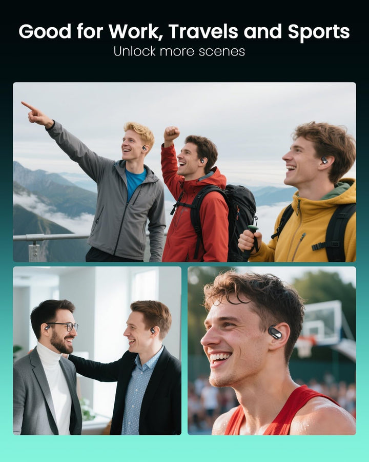 SANOTO Ki Übersetzer Kopfhörer Echtzeit 144 Sprachen Translator Earbuds, Übersetzungskopfhörer, Open