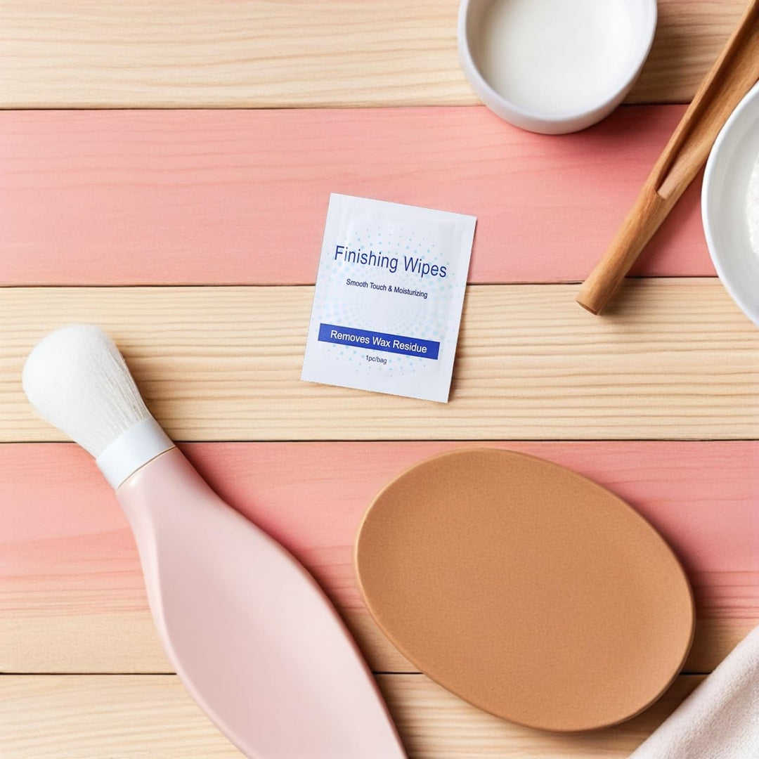 Pack 50 Wachsentferner Öltücher nach dem Waxing | Mühelose Wachsentfernung, Beruhigende Hautpflege m