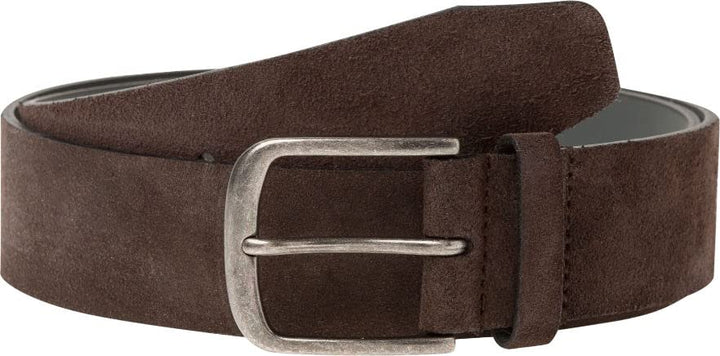 BRAX Herren Haka Suede Belt Gürtel 90 Braun (Dark Brown 52), 90 Braun (Dark Brown 52)