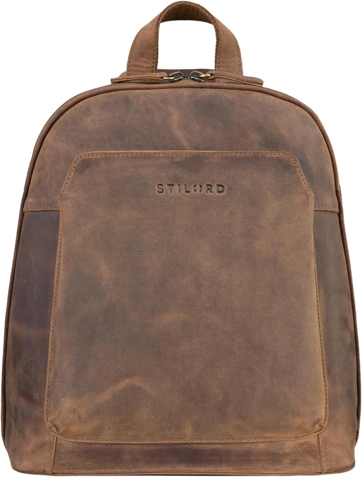 STILORD 'Skyler' Tasche Rucksack Leder 2 in 1 Rucksacktasche Umhängetasche Vintage Daypack Reiseruck