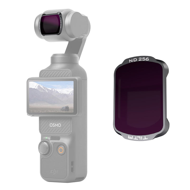 Tilta Pocket 3 ND256 Filter, Magnetischer ND2.4 Filter Kompatibel mit DJI Osmo Pocket 3, Ultradünnes