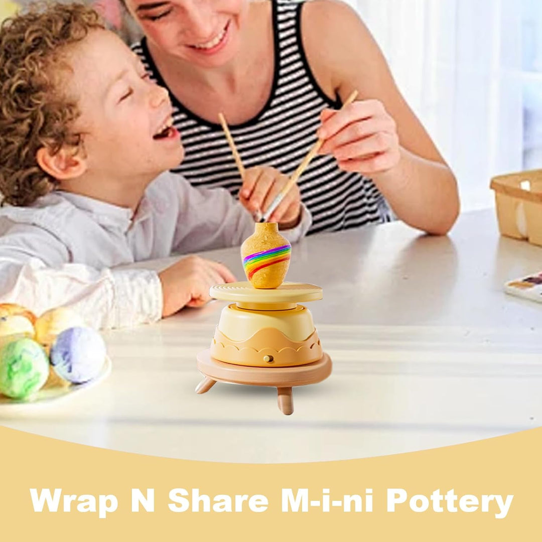 Generisch Pottery Kit, Air Dry Clay, Pottery Wheel, Sculpting Clays Craft Tools, Beginner-Friendly C