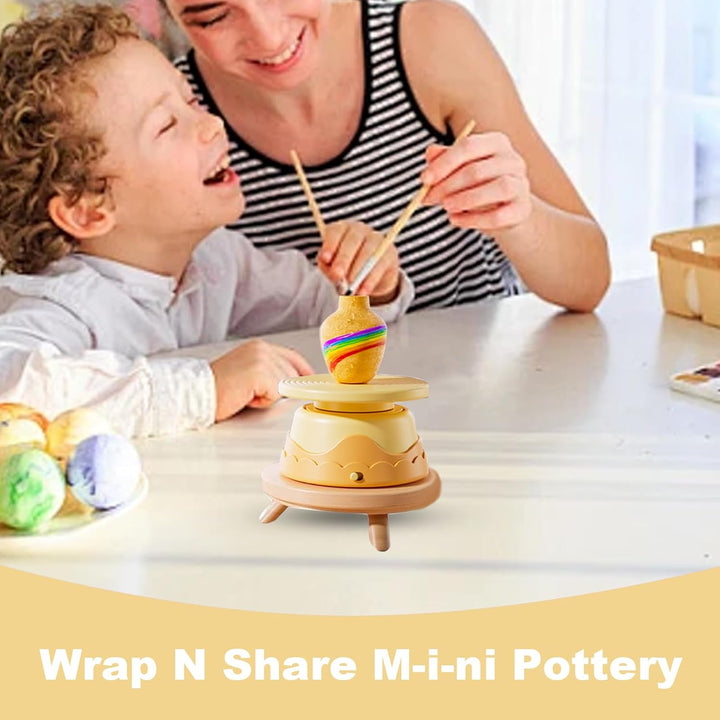 Generisch Pottery Kit, Air Dry Clay, Pottery Wheel, Sculpting Clays Craft Tools, Beginner-Friendly C